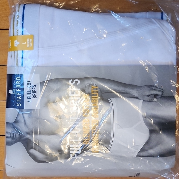 Stafford Underwear & Socks Stafford Mens Full Cut Briefs 4 Pack